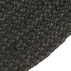 vidaXL Wendeteppich Geflochten Anthrazit und Natur 150 cm Jute Rund