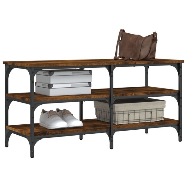 vidaXL Schuhbank R&auml;uchereiche 100x38,5x49 cm Holzwerkstoff
