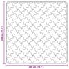 vidaXL Winterbettdecke Creme 200 x 200 cm Mikrofaser und Teddy-Fleece