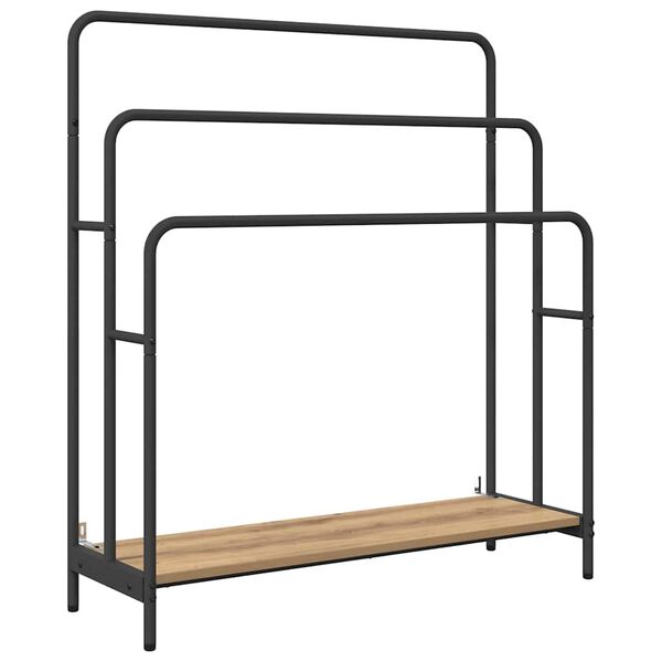vidaXL Kleiderst&auml;nder Artisan-Eiche 90 x 30 x 100,5 cm Holzwerkstoff