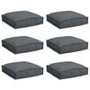 vidaXL Kissen 6 pcs Anthrazit 40 x 40 x 8 cm Oxford-Stoff