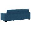 vidaXL 3-Sitzer-Sofa Blau 180 cm Samt