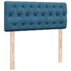 vidaXL Boxspringbett mit Matratze Blau 120x200 cm Samt