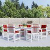 vidaXL Niedriglehner-Auflagen 6 Stk. Melange Rot 100x50x7 cm Stoff