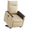 vidaXL Relaxsessel mit Aufstehhilfe Creme Stoff