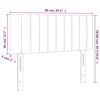 vidaXL LED Kopfteil Dunkelgr&uuml;n 90x5x78/88 cm Samt