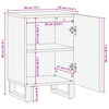 vidaXL Badschrank 38x34x58 cm Massivholz Akazie