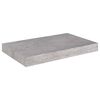 vidaXL Schweberegale 2 Stk. Betongrau 40x23x3,8 cm MDF