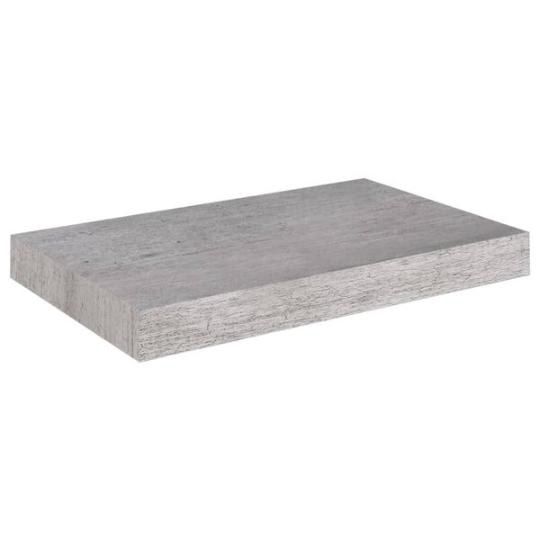 vidaXL Schweberegale 2 Stk. Betongrau 40x23x3,8 cm MDF