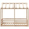 vidaXL Kinderbett mit Dach 70x140 cm Massivholz Kiefer