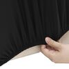 vidaXL Stretch Sofahusse 3-Sitzer Schwarz Polyester-Jersey
