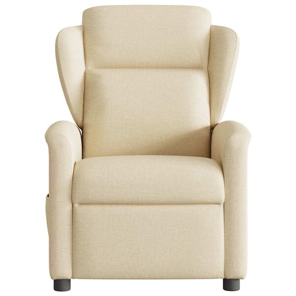 vidaXL Massagesessel Creme Stoff