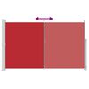 vidaXL Seitenmarkise Ausziehbar 180x300 cm Rot