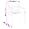 vidaXL 5-tlg. Garten-Essgruppe Massivholz Teak