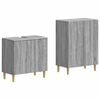 vidaXL 2-teiliges Badezimmer Schrank Set DELFT Sonoma-Grau