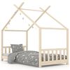 vidaXL Kinder-Bettgestell Massivholz Kiefer 80 x 160 cm