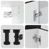 vidaXL 4-tlg. K&uuml;chenschrank-Set Kalmar Schwarz Holzwerkstoff