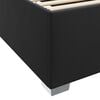 vidaXL Bettrahmen mit Matratze Schwarz 100 x 200 cm Stoff
