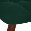 vidaXL Relaxsessel mit Hocker Dunkelgr&uuml;n Samt