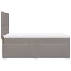 vidaXL Boxspringbett mit Matratze Taupe 90x190 cm Stoff