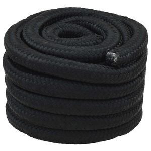 vidaXL Bootsseil 5 m 3 Schwarz PP