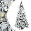 vidaXL K&uuml;nstlicher klappbarer Weihnachtsbaum Gr&uuml;n 240 cm PE und PVC
