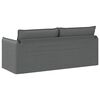 vidaXL Sofa Dunkelgrau Gesamtabmessungen: 196 x 82 x 85 cm (B x T x H)