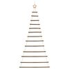 vidaXL H&auml;ngender Weihnachtsbaum mit Sternspitze 86x180 cm Naturzweig