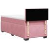vidaXL Boxspringbett mit Matratze Rosa 90x190 cm Samt