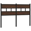 vidaXL Ersatz-Kopfteil Braun Eichen-Optik 120 cm Stahl und Holzwerkstoff