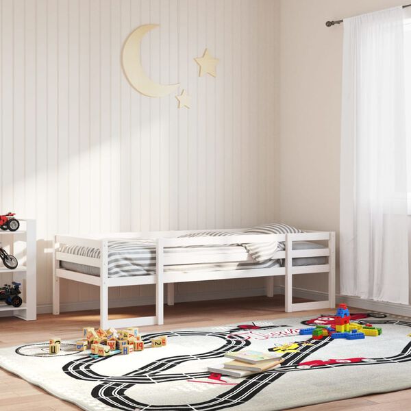 vidaXL Kinderbett Wei&szlig; 90x200 cm Massivholz Kiefer