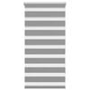 vidaXL Zebra-Rollo 60,9 x 120 cm, Stoffbreite 56,7 cm, grau