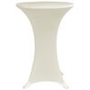 vidaXL Stehtischhussen 4 Stk. Ø 80 cm Creme Stretch