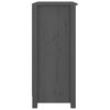 vidaXL Sideboard Grau 70x35x80 cm Massivholz Kiefer