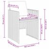 vidaXL Garten Essgruppe 9 pcs Grau Poly-Rattan