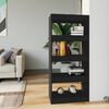 vidaXL B&uuml;cherregal/Raumteiler Schwarz 60x30x135 cm Holzwerkstoff
