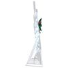 vidaXL LED Rentiere 7 pcs Wei&szlig; Stoff