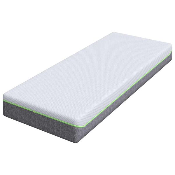 vidaXL Matratze Wei&szlig; und Grau 70 x 200 cm Jacquard-Stoff