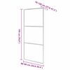 vidaXL Begehbare Duschwand mit voll mattiertem ESG-Glas 90x195 cm