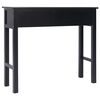 vidaXL Konsolentisch Schwarz 90 &times; 30 &times; 77 cm Holz