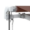 vidaXL Markise Automatisch mit LED Braun 600x350 cm