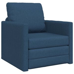 vidaXL Schlafsofa 60cm Blau Stoff