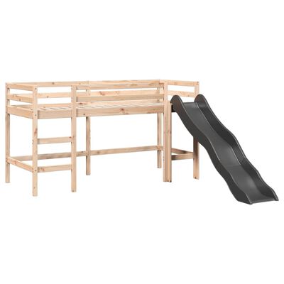 vidaXL Kinderhochbett ohne Matratze 80x200 cm Massivholz Kiefer