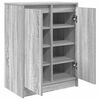 vidaXL Schuhschrank Grau Sonoma 57x34x76 cm Holzwerkstoff