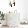 vidaXL Sideboard Wei&szlig; 67x39x73 cm Stahl