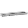 vidaXL Bettschubladen Graues Sonoma 200 x 36,5 x 16,5 cm Holzwerkstoff