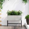 vidaXL Hochbeet Gartenpflanzer Silber 60 x 26 x 45 cm Edelstahl