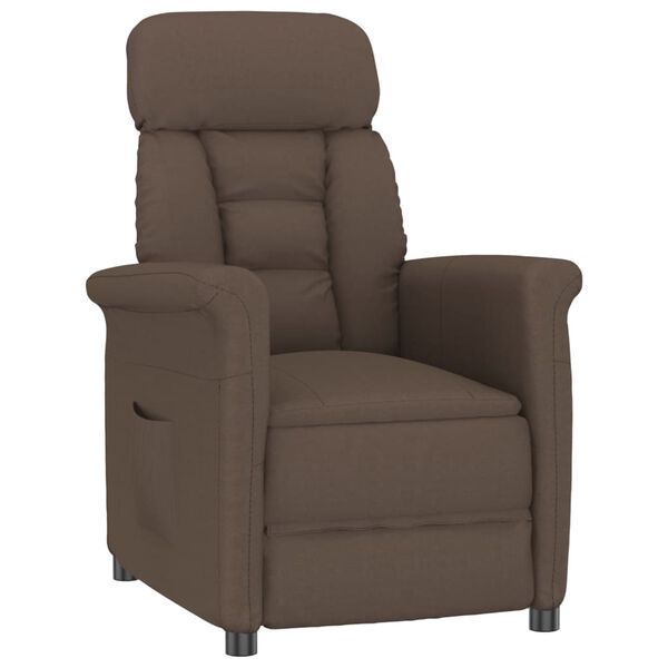 vidaXL Relaxsessel Braun Wildleder-Optik