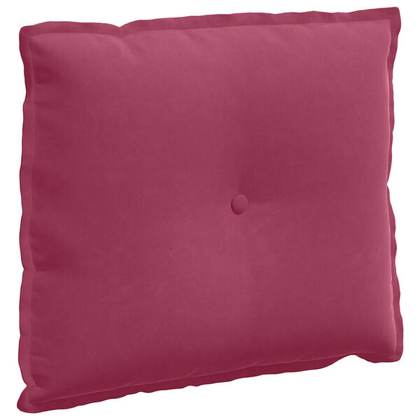 vidaXL R&uuml;ckenkissen Weinrot 60 x 50 cm Cordstoff