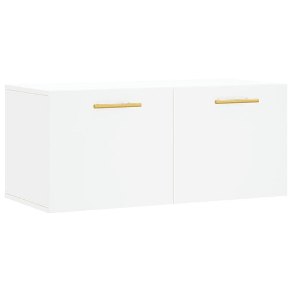 vidaXL Wandschrank Wei&szlig; 80x36,5x35 cm Holzwerkstoff
